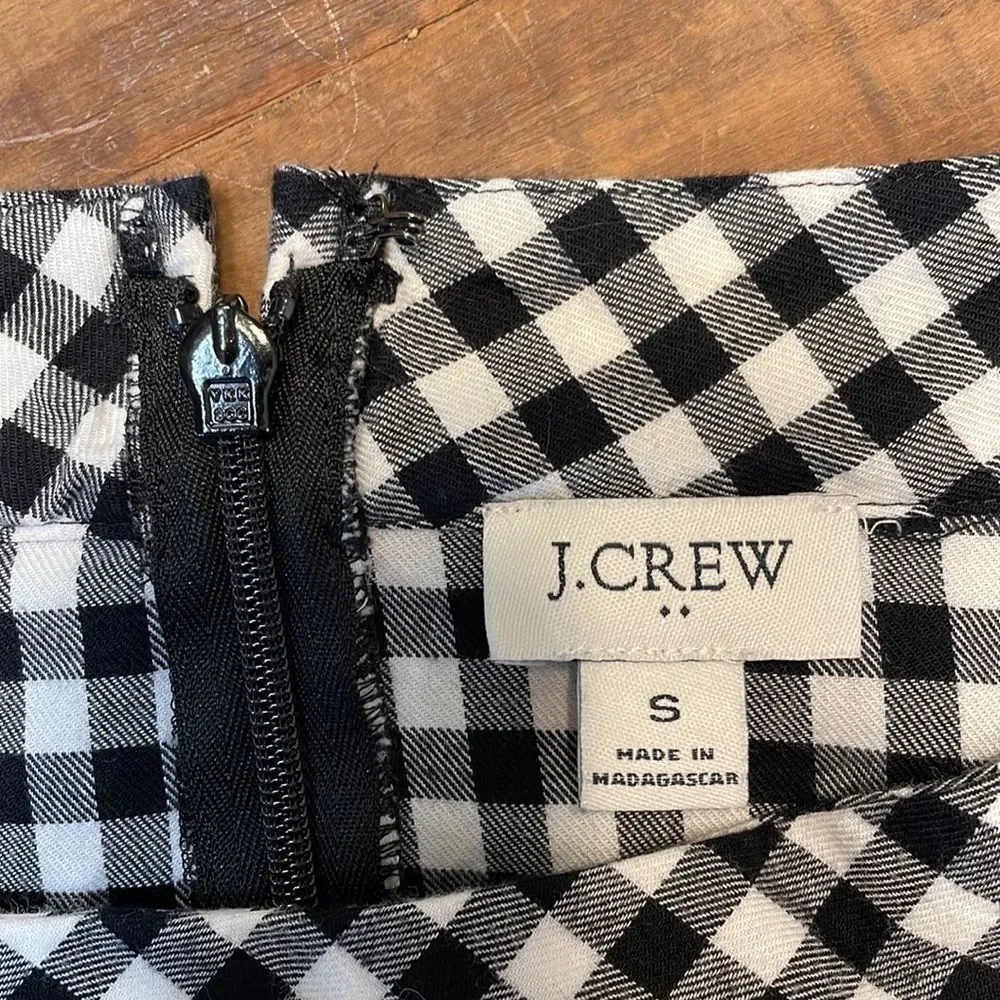 J. Crew Long-sleeve flannel funnelneck dress Size Small